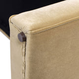 Mason - Arched Arm Bench With Bolster Pillows - Camel Brown Beige by Jennifer Taylor Home | Bel Furniture