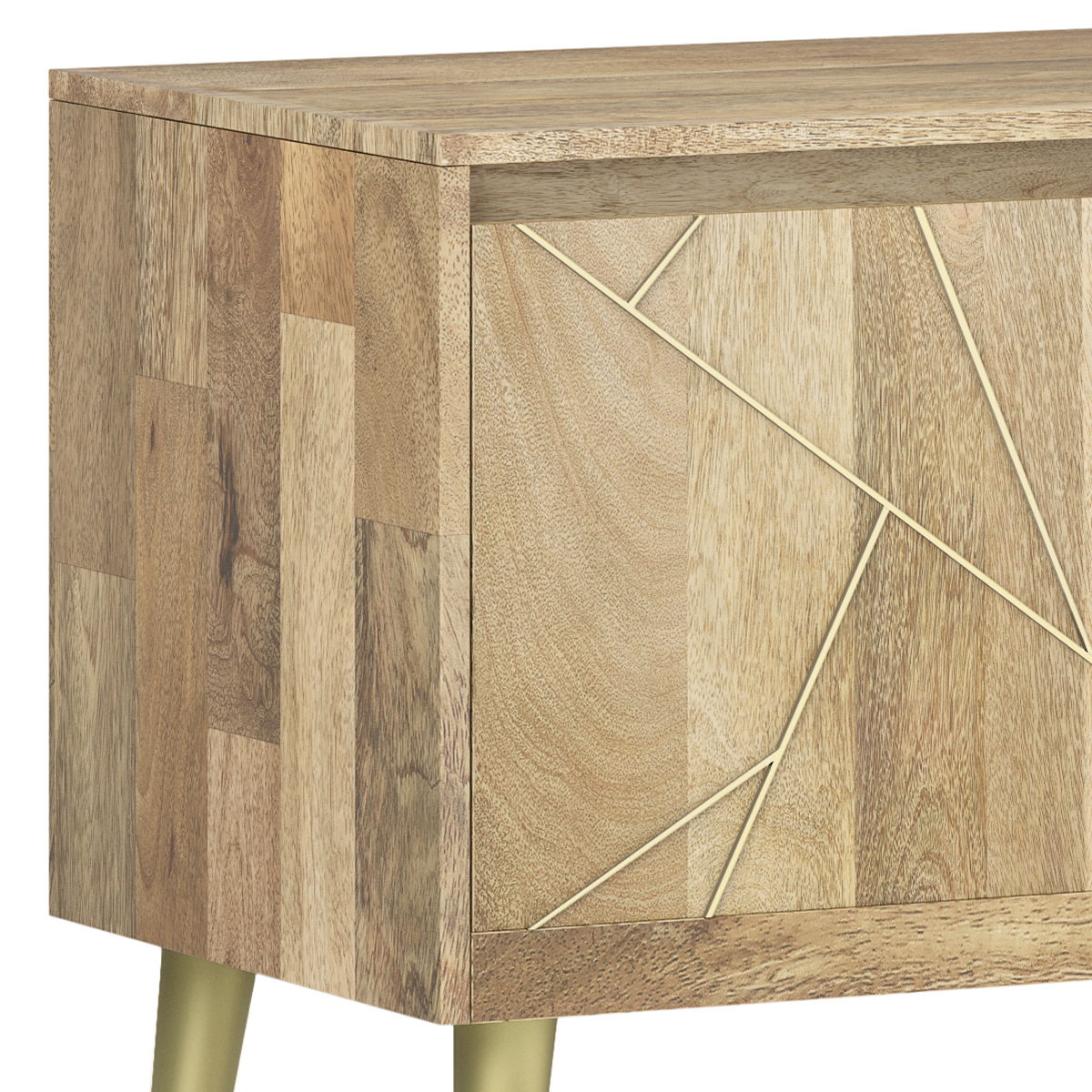 Jager - TV Media Stand - Natural by Simpli-Home | Bel Furniture