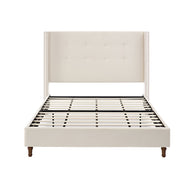 Peyton - Upholstered Bed With 54" High Headboard, Traditional Hand Buttoned Tufting