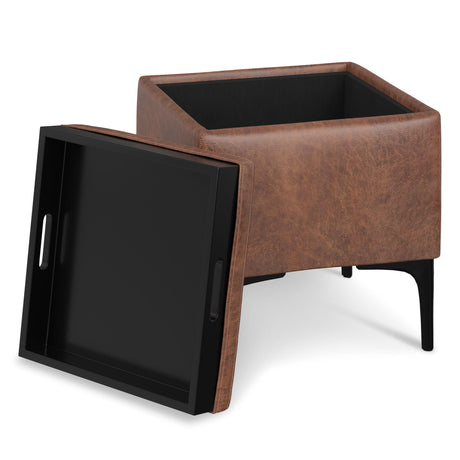 Natasha - Multifunctional Storage Ottoman With Tray - view 14