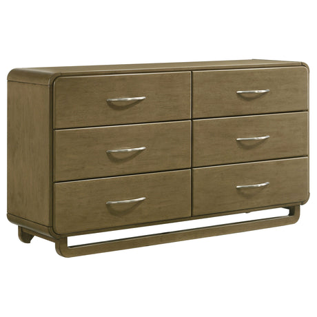 Amsbury - 6-Drawer Dresser Cabinet - Nutmeg by Coaster Fine Furniture | Bel Furniture