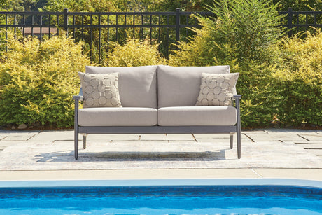 Ocean Beach - Loveseat With Cushion - Gray - view 3