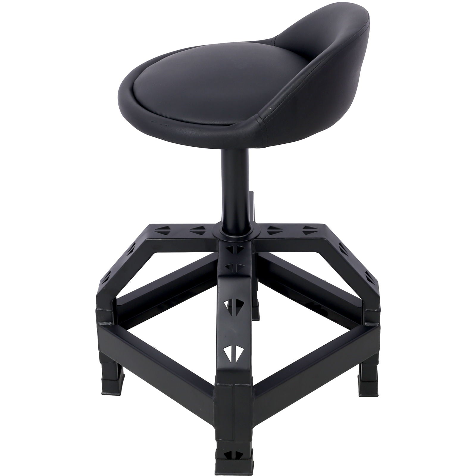 Pneumatic 360 Degree Swivel Stool, Mechanics Rolling Creeper Seat, Heavy Duty Mechanics Stool