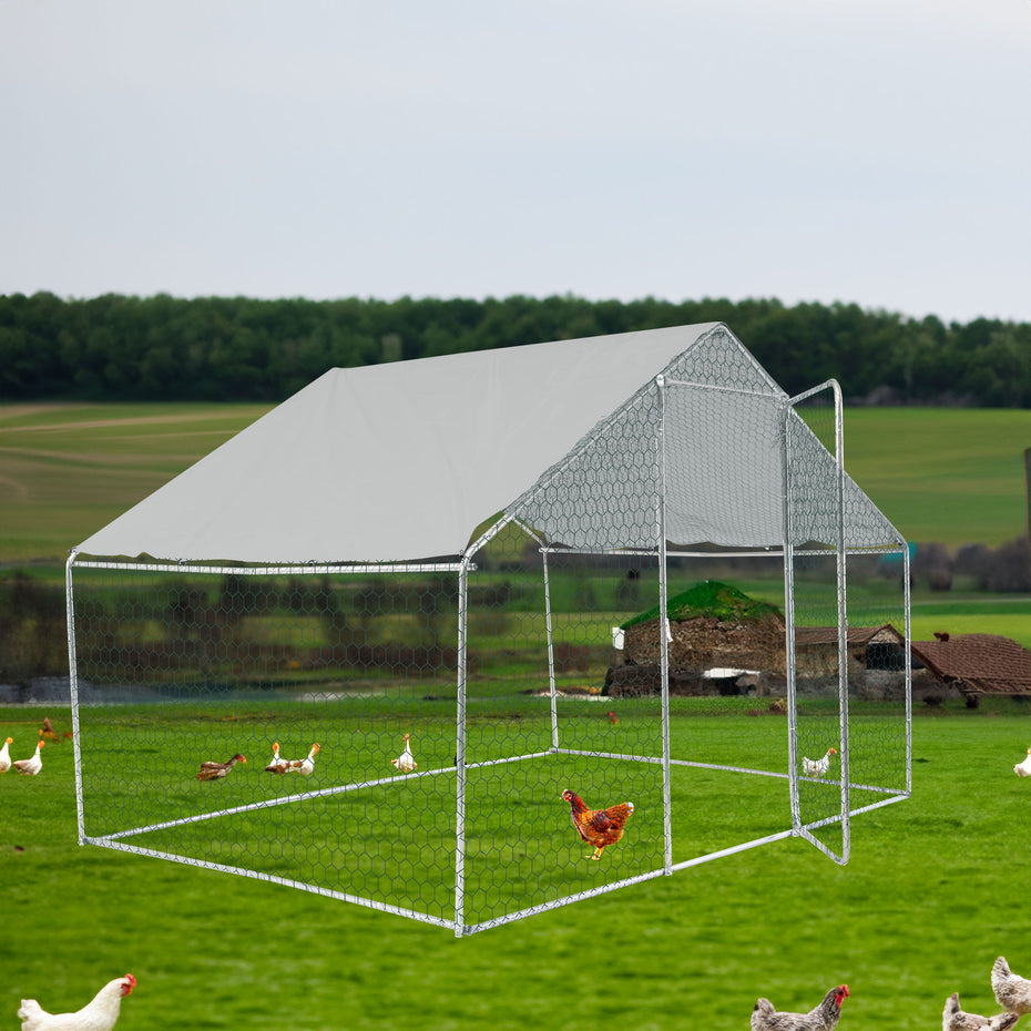 Outdoor Chicken Coop Metal Big Space