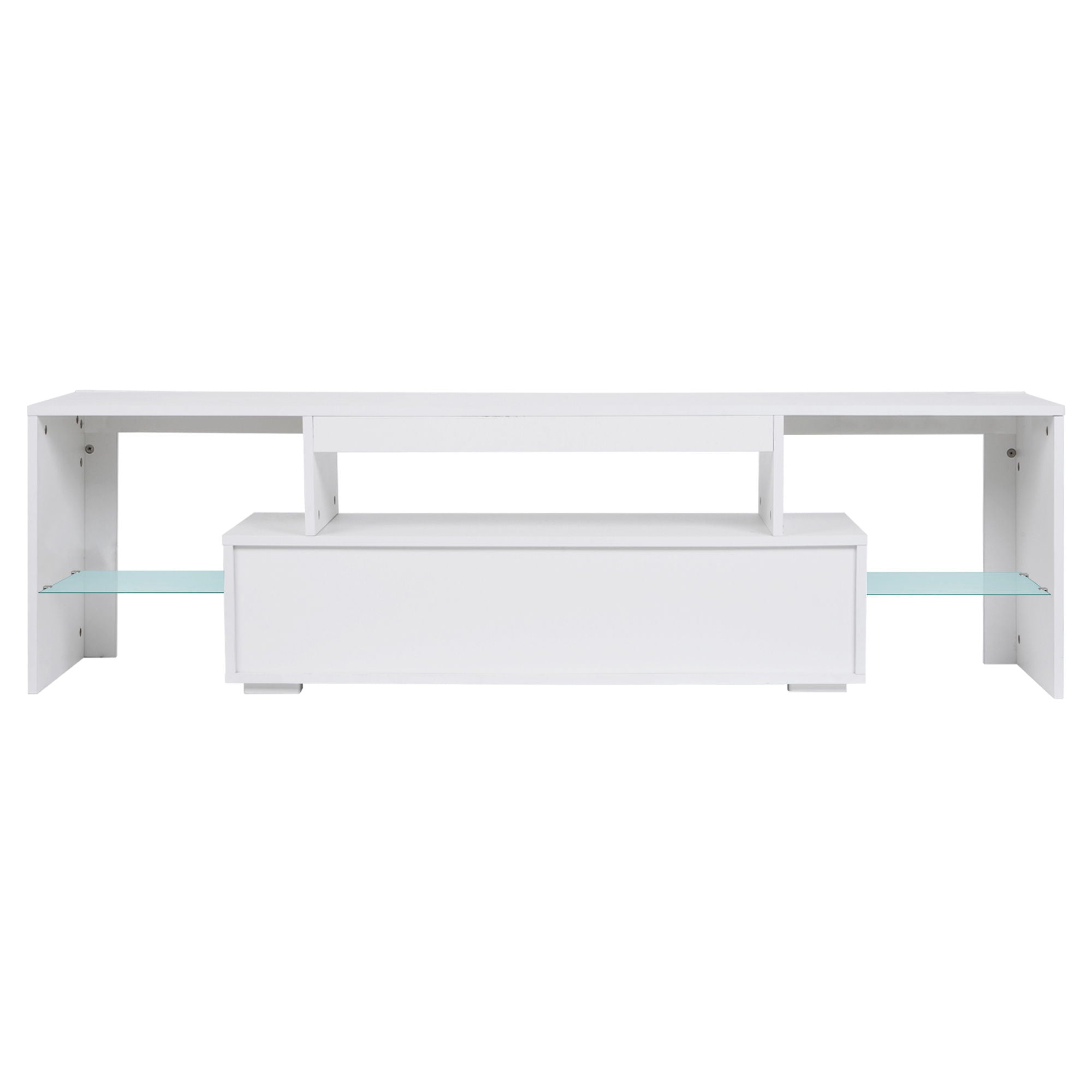 LED TV Stand Modern TV Stand With Storage Entertainment Center With Drawer TV Cabinet For Up To 75" For Gaming Living Room Bedroom