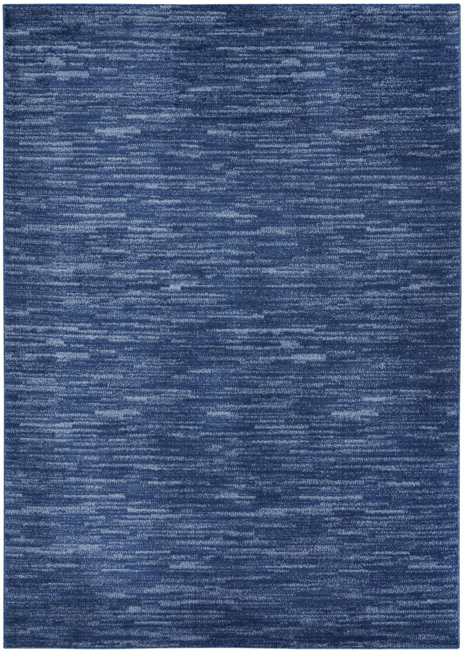 5' X 8' Power Loom Area Rug - Navy Blue