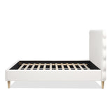 Stockholm - Modern Wavy Headboard Platform Bed by Jennifer Taylor Home | Bel Furniture