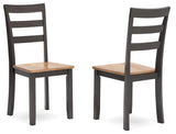 Gesthaven - Dining Room Side Chair (Set of 2) Dark Brown by Signature Design by Ashley® | Bel Furniture