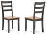 Gesthaven - Dining Room Side Chair (Set of 2) Dark Brown by Signature Design by Ashley® | Bel Furniture