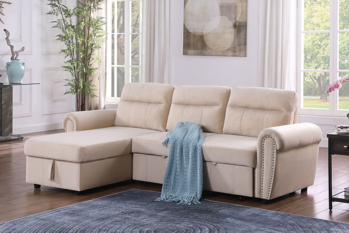 Ashton - Reversible Sleeper Sectional Sofa Chaise