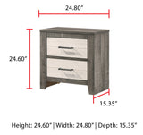 Rhett - Nightstand - Chalk / Gray