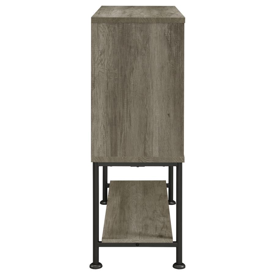 Claremont - Sliding Door Home Bar Wine Cabinet - Gray Driftwood