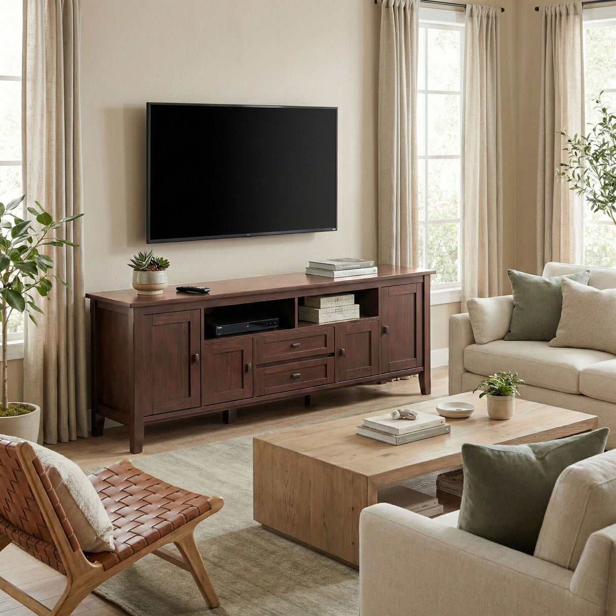 Warm Shaker - TV Media Stand, Handcrafted