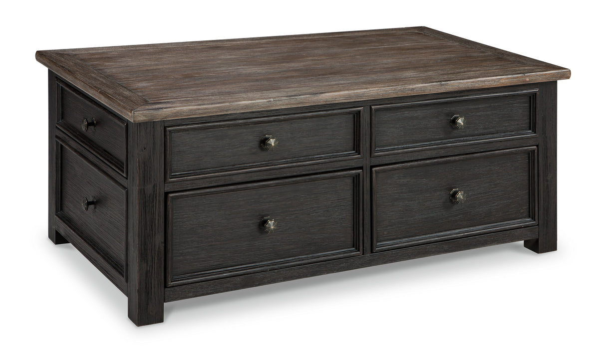 Tyler Creek - Grayish Brown / Black - Lift Top Cocktail Table by Signature Design by Ashley® | Bel Furniture