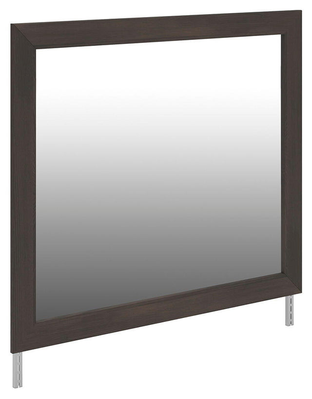 Shaehartin Bedroom Mirror Dark Brown