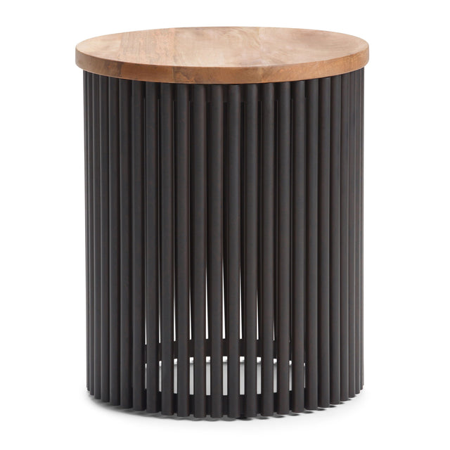 Demy - Accent Table - Natural / Black by Simpli-Home | Bel Furniture
