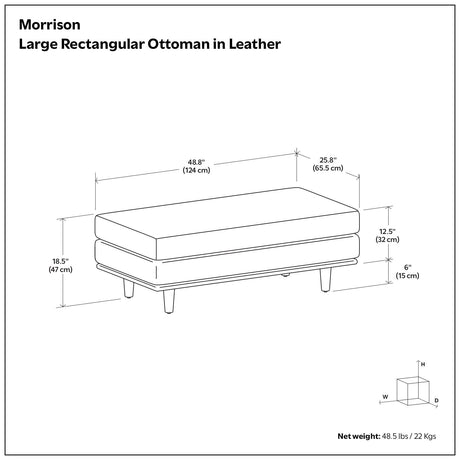 Morrison - Handcrafted Ottoman - view 42