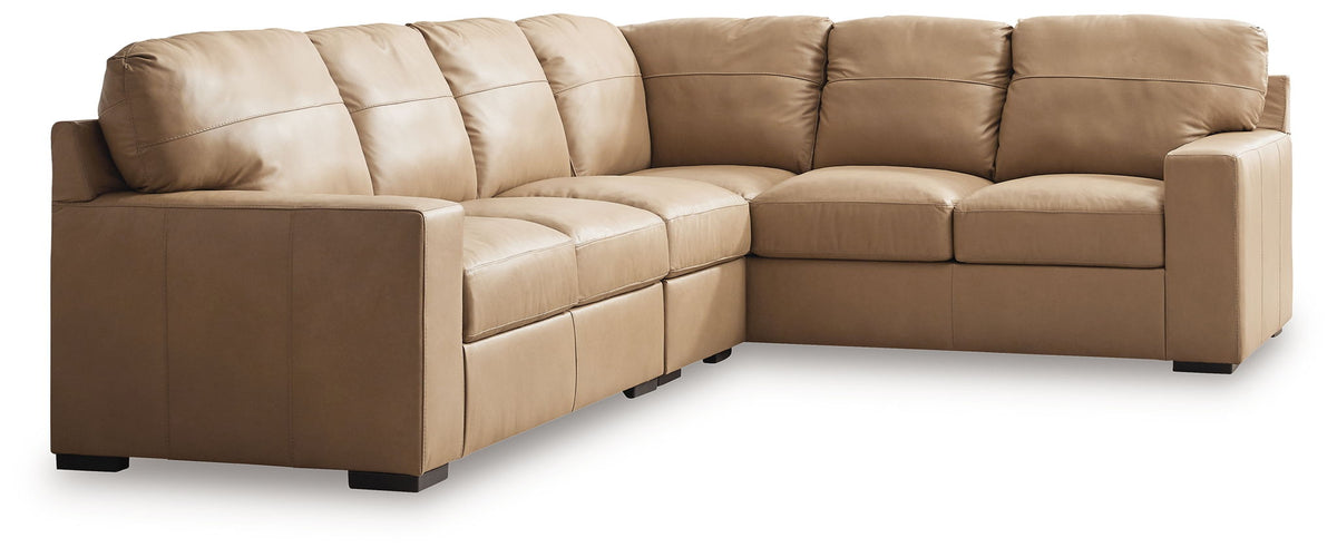 Bandon - Sectional Light Brown 3 Pc. Left Arm Facing Loveseat Sectional by Signature Design by Ashley® | Bel Furniture
