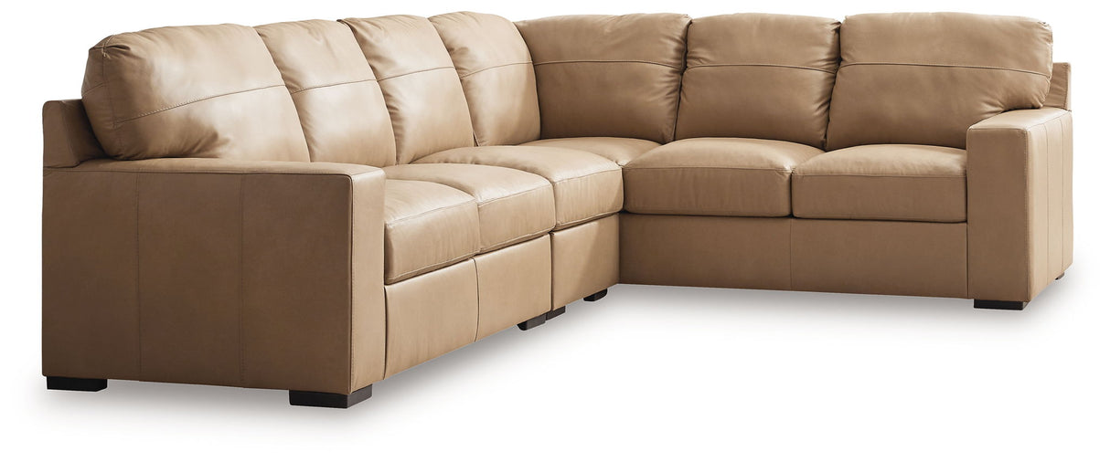 Bandon - Sectional Light Brown 3 Pc. Left Arm Facing Loveseat Sectional by Signature Design by Ashley® | Bel Furniture