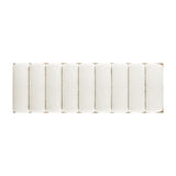 Bella - Upholstered Modern Accent Bench - Ivory White by Jennifer Taylor Home | Bel Furniture