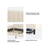 Elena - Boucle Upholstered Daybed, Ribbed Tufted Backrest