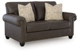 Roxmere - Umber - Loveseat by Benchcraft® | Bel Furniture