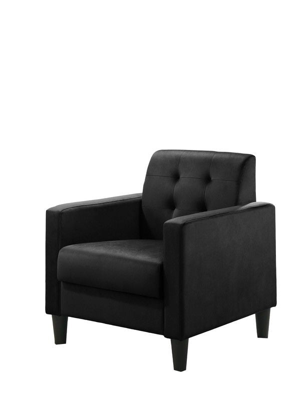 Hale - Velvet Accent Armchair With Tufting