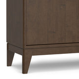 Harper - 3 Door Sideboard Buffet / Storage Cabinet - Walnut Brown by Simpli-Home | Bel Furniture