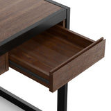 Erina - Desk - Distressed Charcoal Brown
