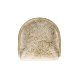 Millwick - Low Back Genuine Fur Counter Stool - Natural Blonde by Jennifer Taylor Home | Bel Furniture