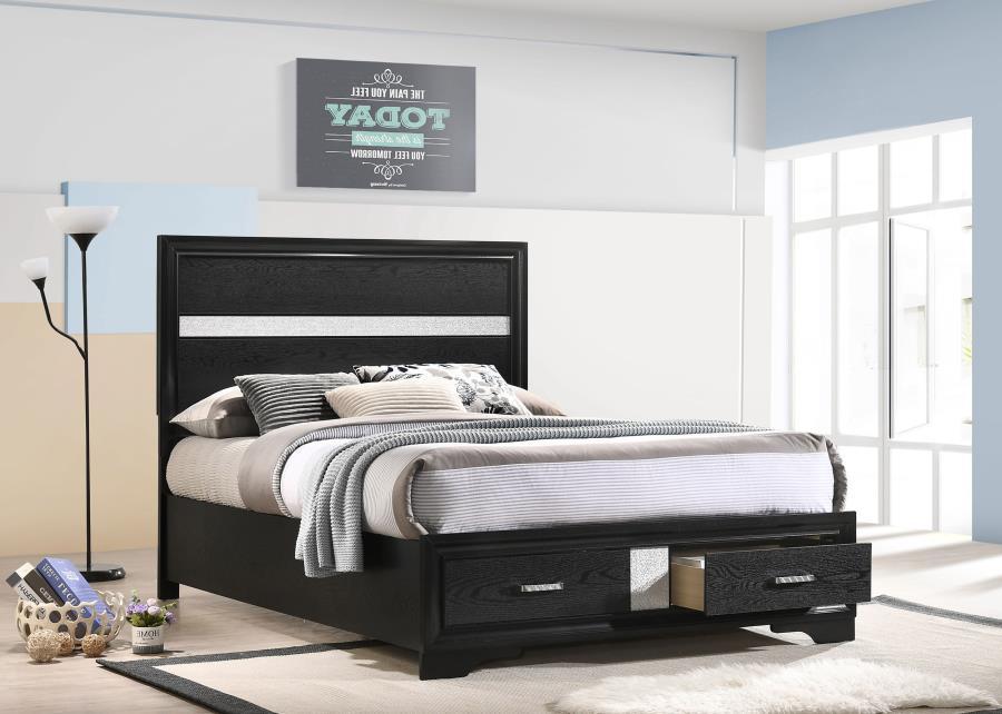 Miranda - Wood Storage Panel Bed