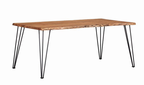 Sherman - Live Edge Dining Table - Natural Acacia by CoasterElevations | Bel Furniture