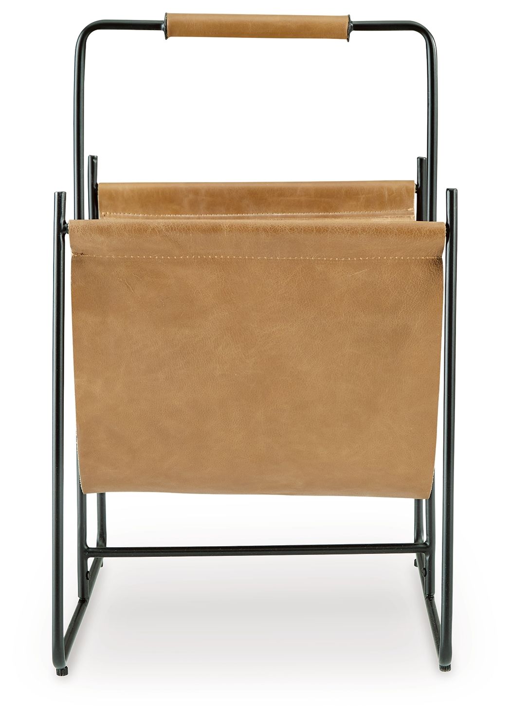 Brown Magazine Rack Faronworth - Brown / Black - Magazine Rack - Storage Baskets by Signat