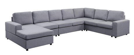 Hayden - 7 Seat Reversible Modular Sectional Sofa Chaise - view 5