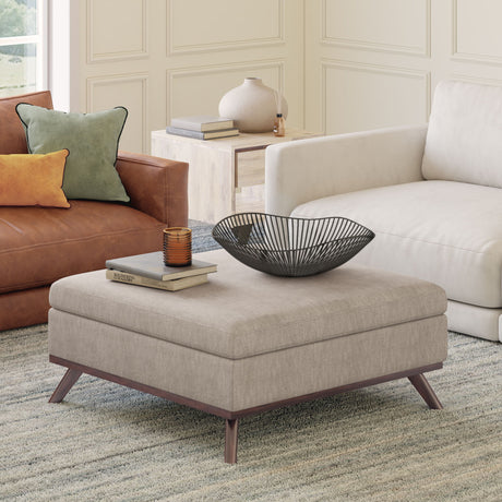 Owen - Multifunctional Square Coffee Table Storage Ottoman - view 55