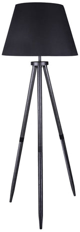 Orhan - Wood Floor Lamp - Black