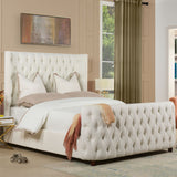Brooklyn - Tufted Panel Bed Headboard And Footboard Set by Jennifer Taylor Home | Bel Furniture