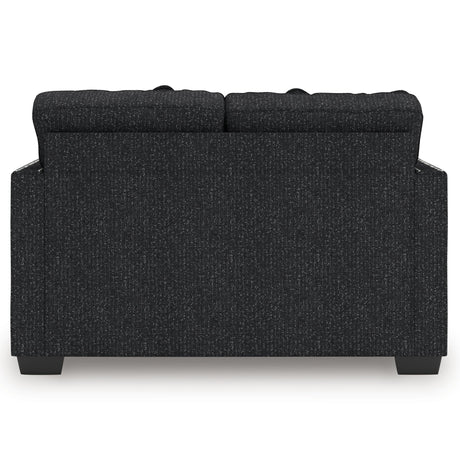 Jasmine Peaks - Loveseat - Coal - view 4