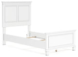 Fortman - Twin Panel Bed - White