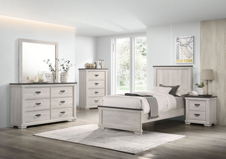 Leighton - Panel Bedroom Set White by Crown Mark | Bel Furniture