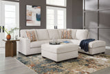 Aviemore - Sectional Set Beige 3 Pc. - 2-Piece Sectional With Raf Corner Chaise, Ottoman by Signature Design by Ashley® | Bel Furniture