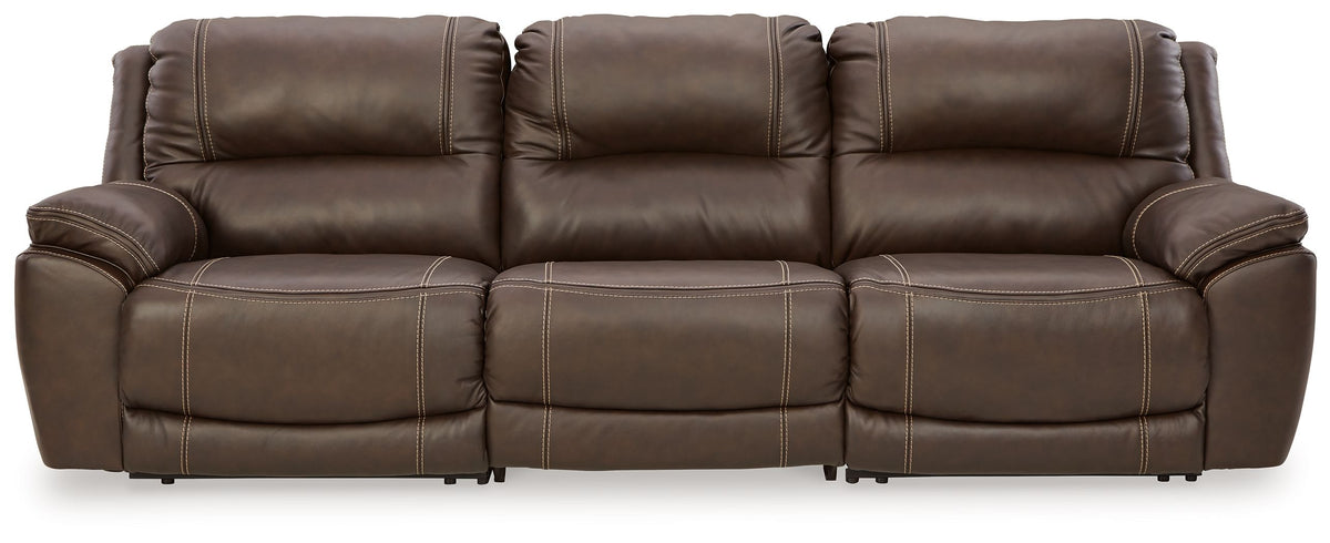 Dunleith - Power Reclining Sectional Dark Brown 3 Pc. Power Reclining Sofa by Signature Design by Ashley® | Bel Furniture