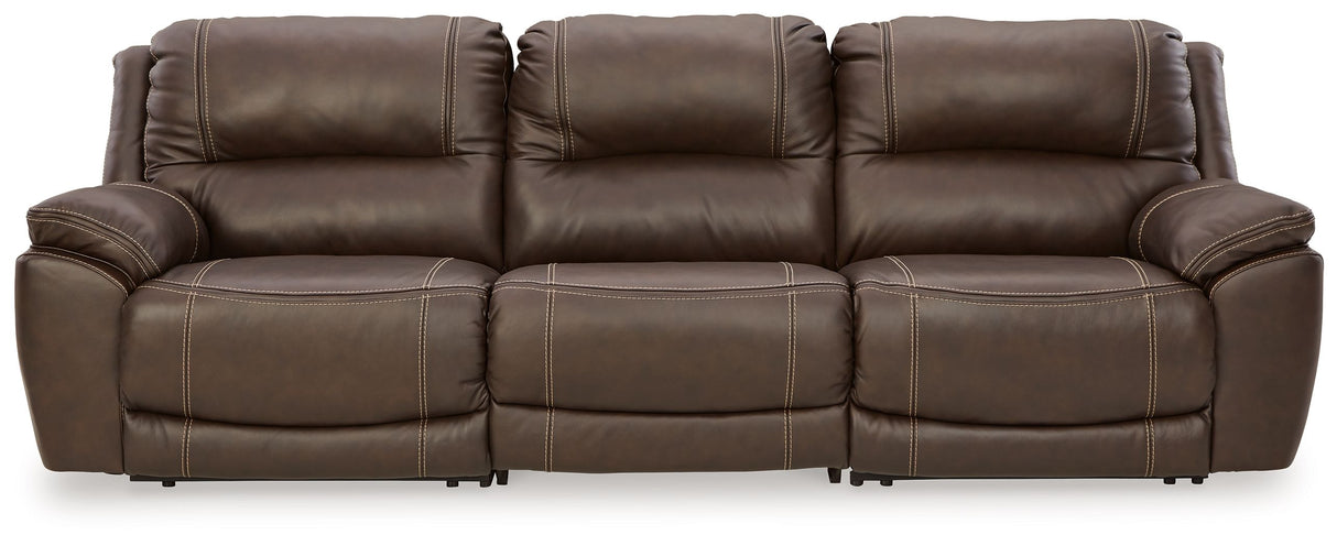 Dunleith - Power Reclining Sectional Dark Brown 3 Pc. Power Reclining Sofa by Signature Design by Ashley® | Bel Furniture