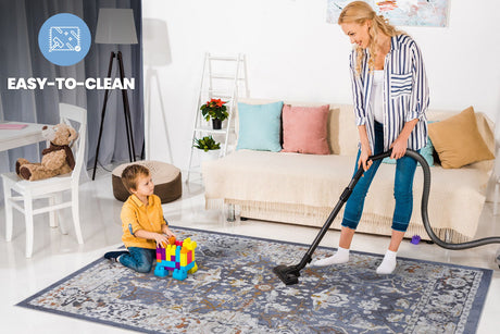 Payas - 8' X 10' Traditional Area Rug - Blue - view 3