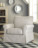 Searcy - Quartz - Swivel Glider Accent Chair by Signature Design by Ashley® | Bel Furniture