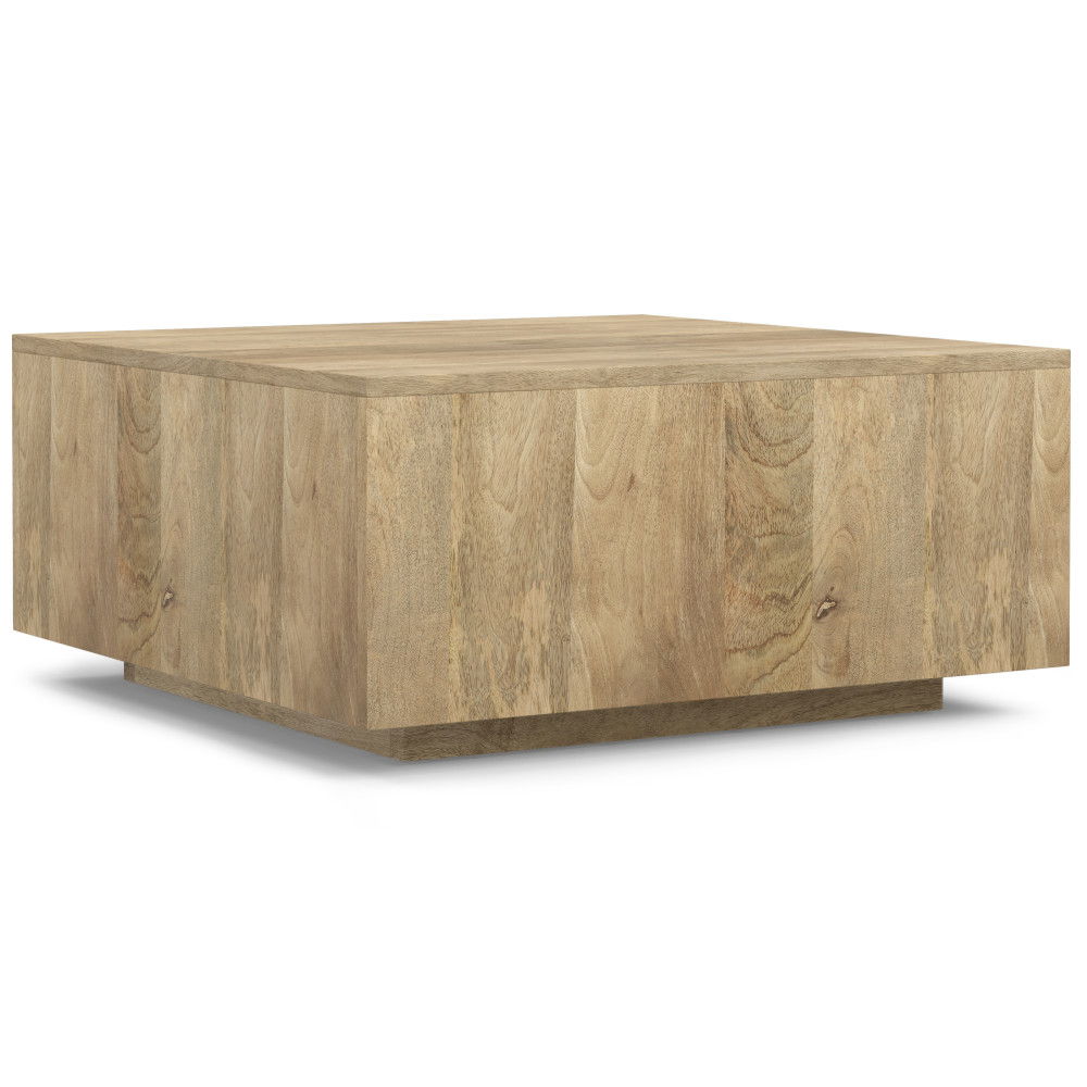 Lockhart - Square Coffee Table - Natural by Simpli-Home | Bel Furniture
