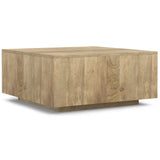 Lockhart - Square Coffee Table - Natural by Simpli-Home | Bel Furniture