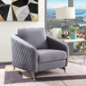 Sofia - Velvet Modern Chic Accent Armchair by Lilola Home | Bel Furniture