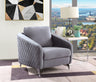 Sofia - Velvet Modern Chic Accent Armchair by Lilola Home | Bel Furniture