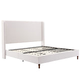 Harper - Tall Headboard Upholstered Bed / High Headboard / Elegant Simplicity / No Box Spring Needed